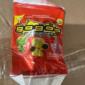 Crazy Bones Series 1 Factory Sealed Pack( 3 Bones & 3 Stickers!)